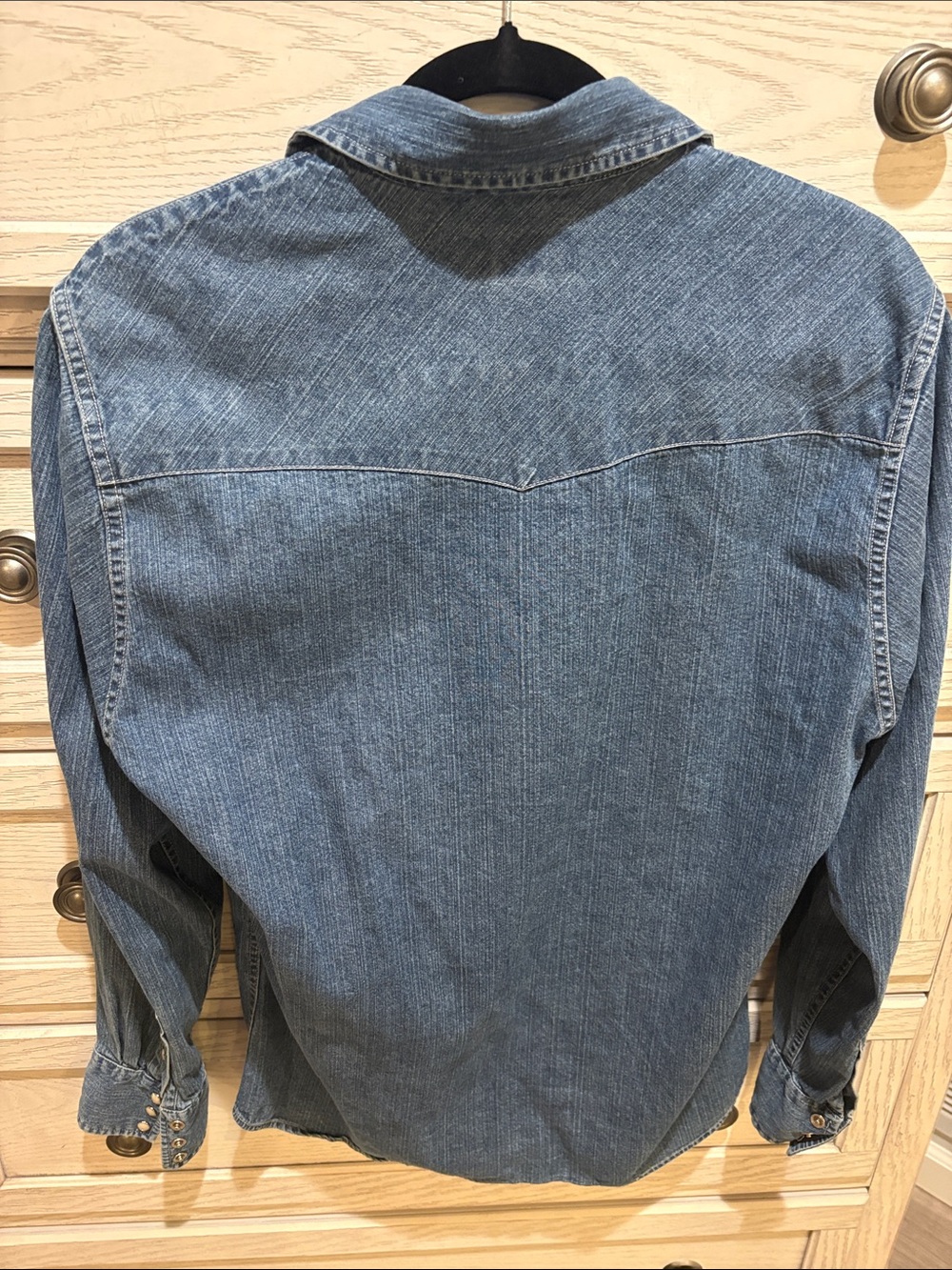Polo Jeans Co. Ralph Lauren Denim Western Shirt  small and Mother of Pearl snaps - Picture 5 of 11